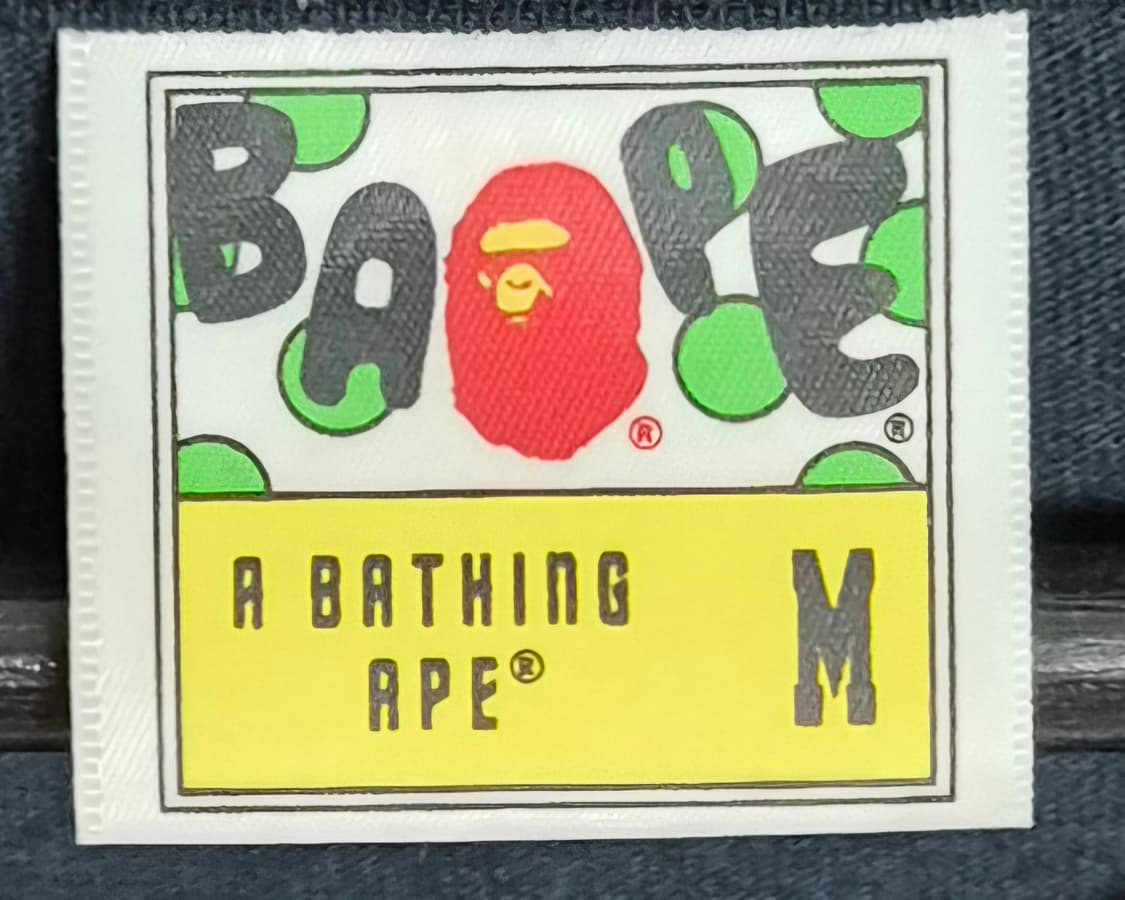 M ) BAPE 베이프 블랙 퍼플 카모 반팔티 상품이미지3