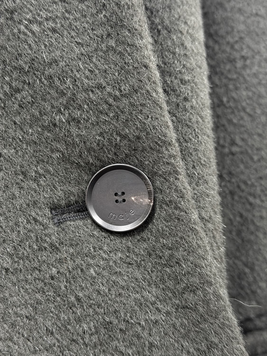 마쥬 울 블렌드 싱글 코트 상품이미지4