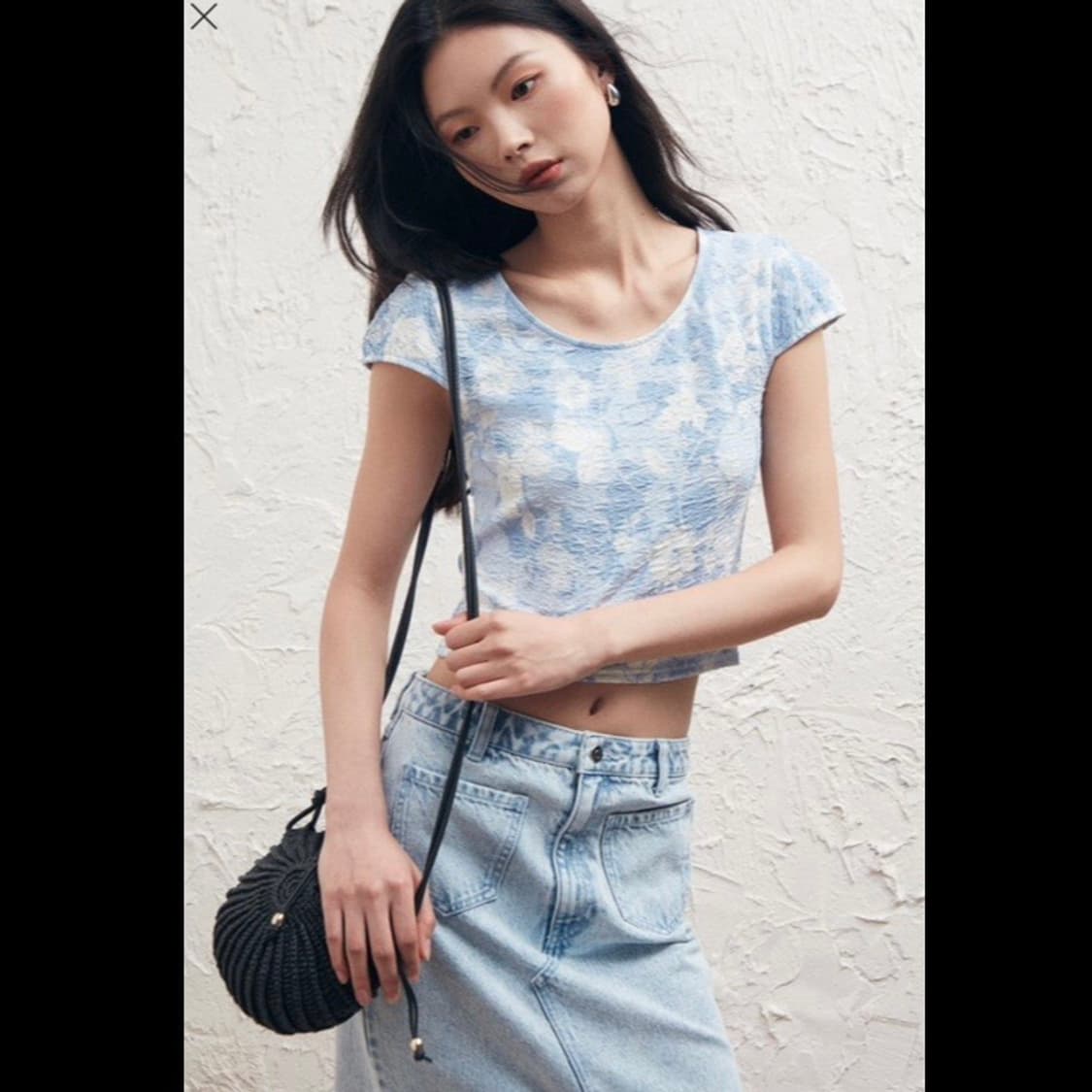 h&m 에이치앤엠 텍스처 저지 탑 (새상품) 상품이미지7