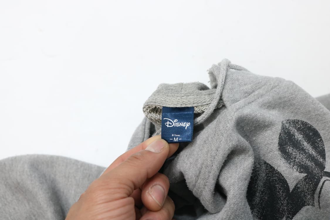 디즈니 빈티지 미키 마우스 크랙 그래픽 후드 티셔츠 상품이미지5