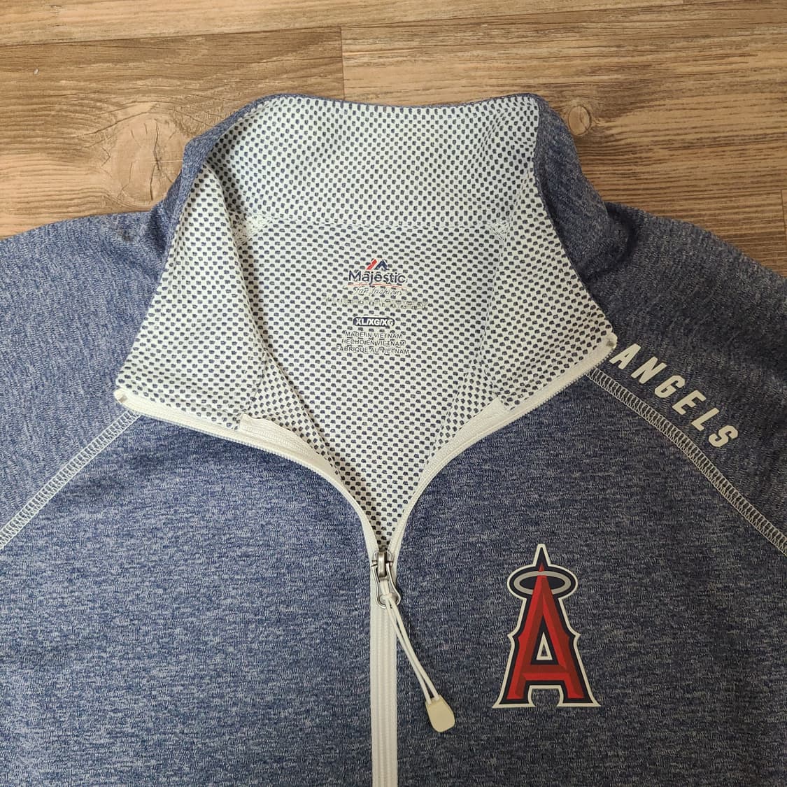 (100)마제스틱 LA에인절스 풀집업 애슬레틱 트레이닝 져지 자켓 유니폼 상품이미지4