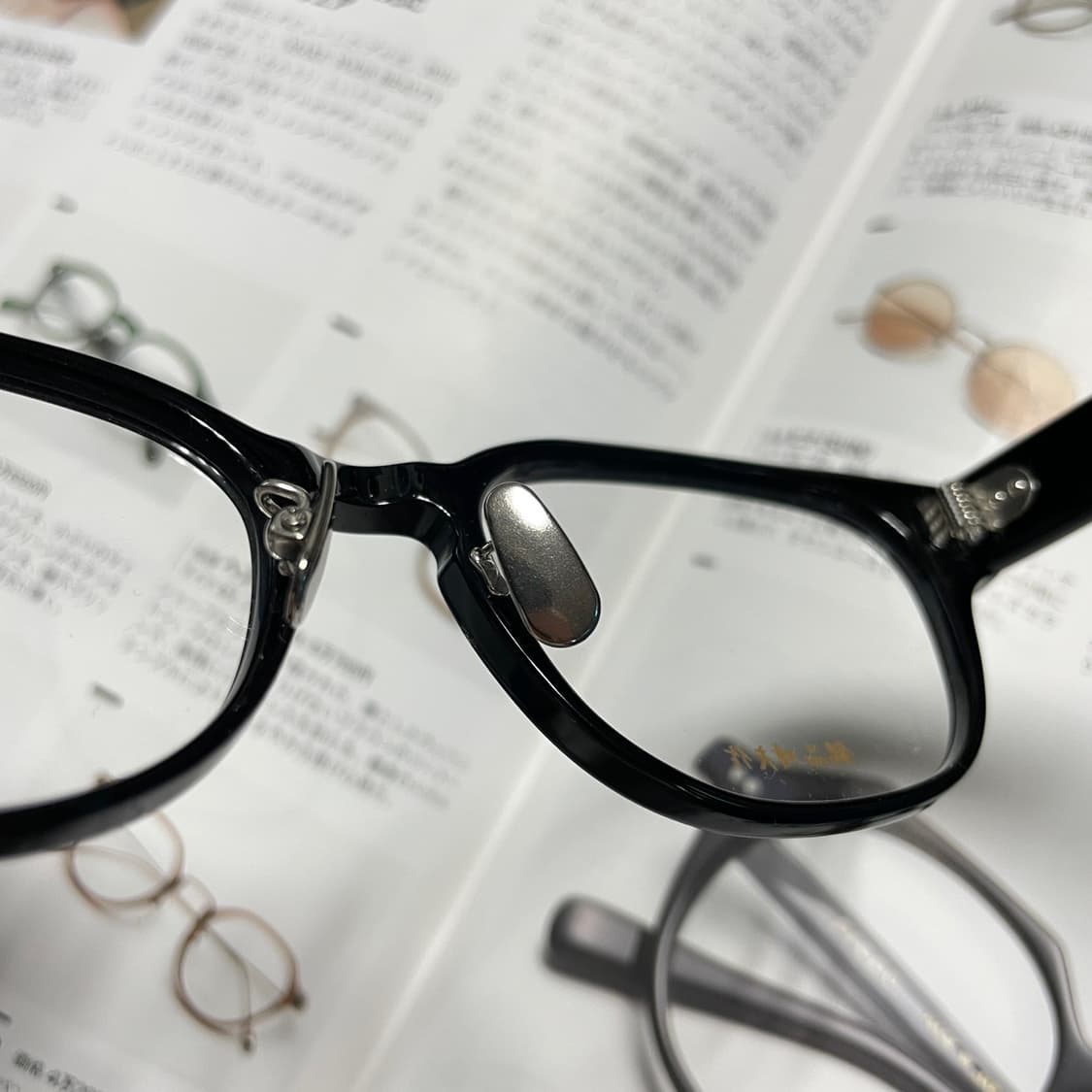 銘品晴夫作 메힌 하루오사쿠 셀룰로이드 일본 뿔테 블랙 안경 상품이미지8