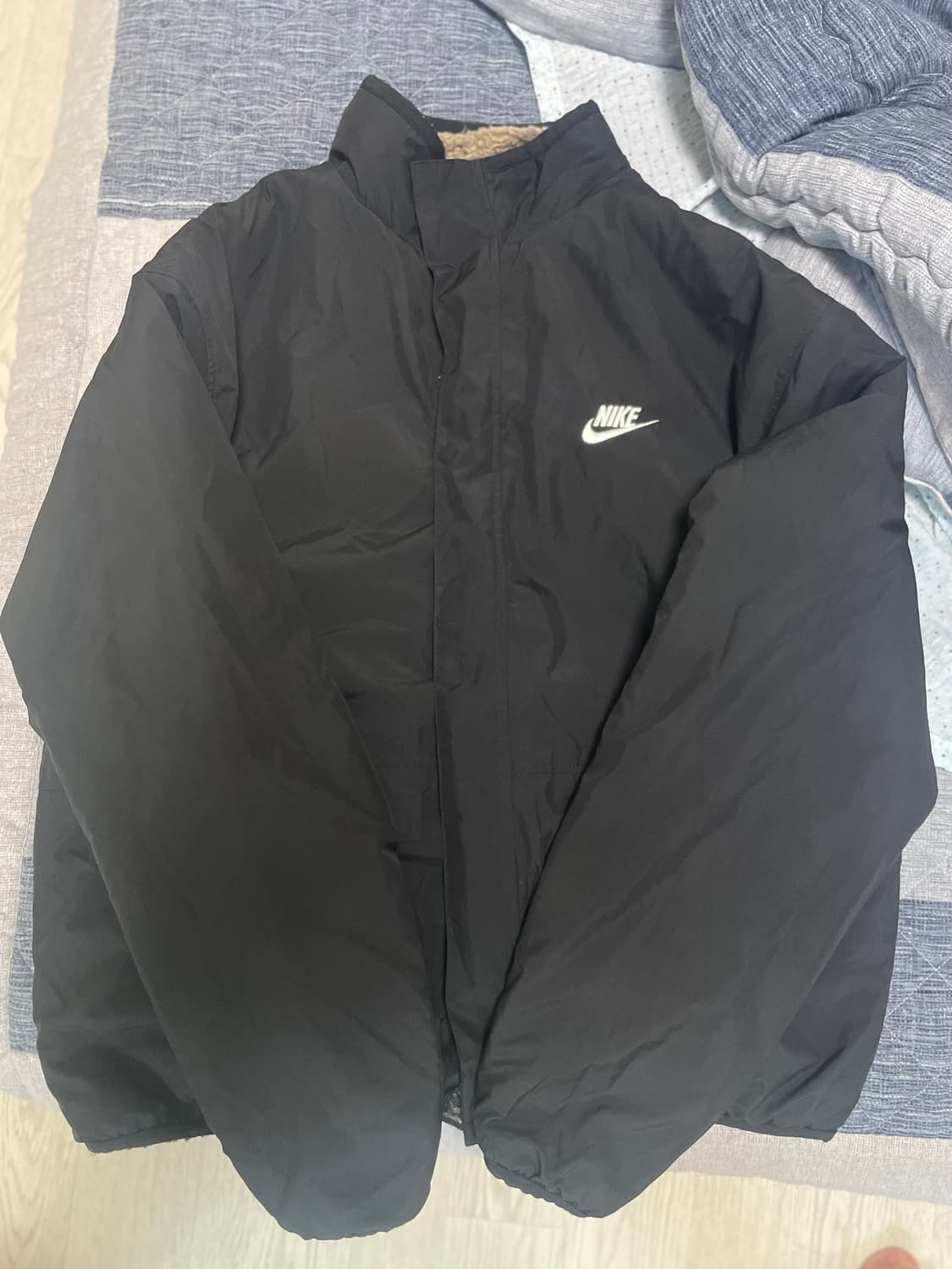 나이키 플리스 리버시블 후리스 풀 집 블랙 XL 상품이미지3