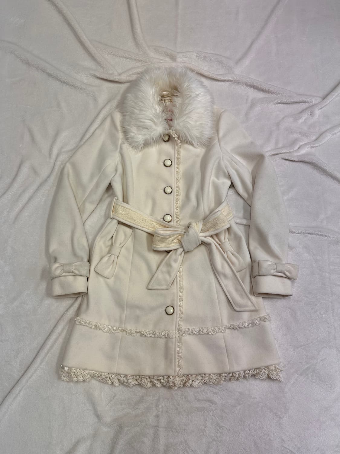 (F)리즈리사 레이스프릴 프린세스 리본 코트 히메갸루 핀터깔 상품이미지1