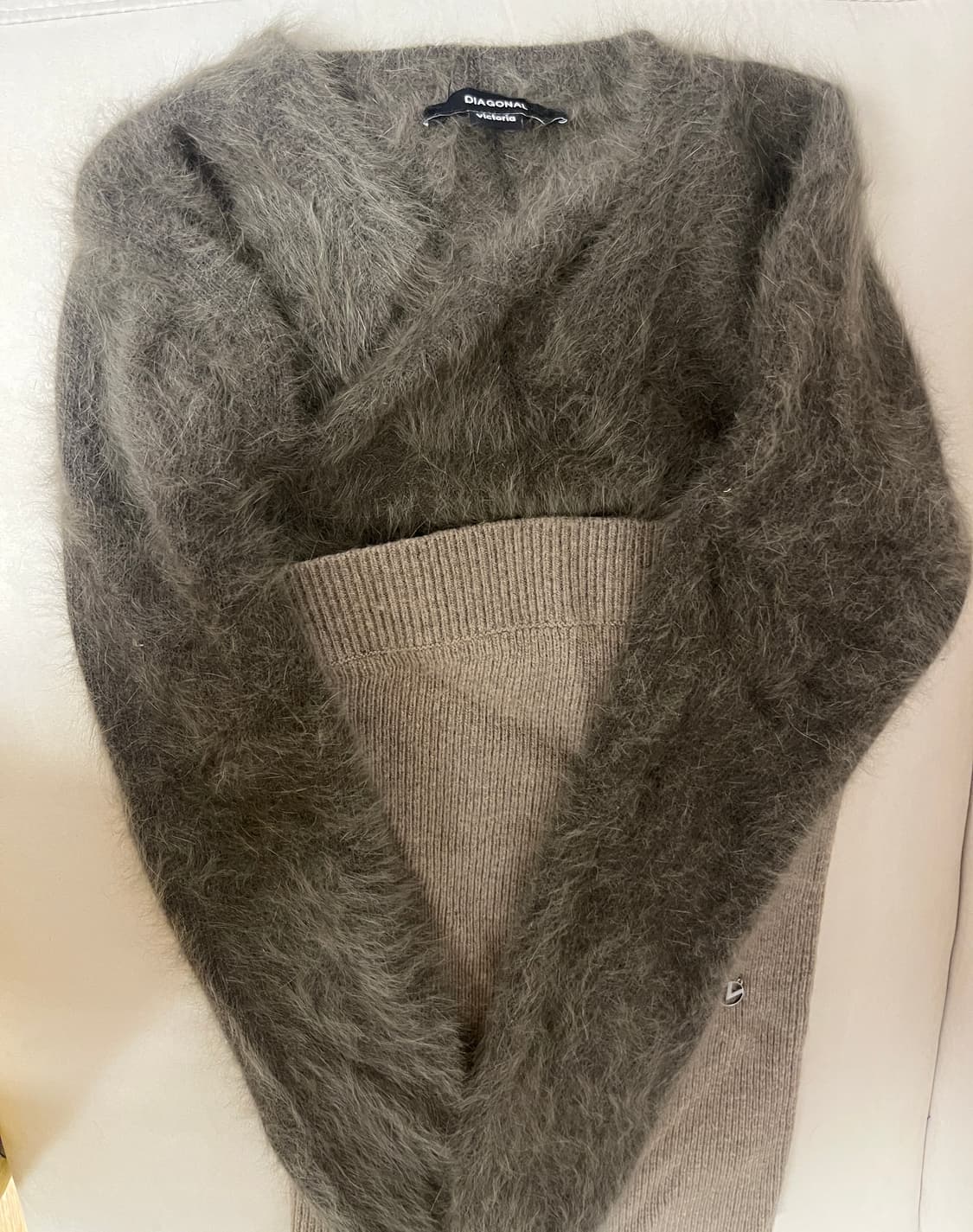 다이애그널 x 빅토리아 튜브 탑 가디건 볼레로 상품이미지5