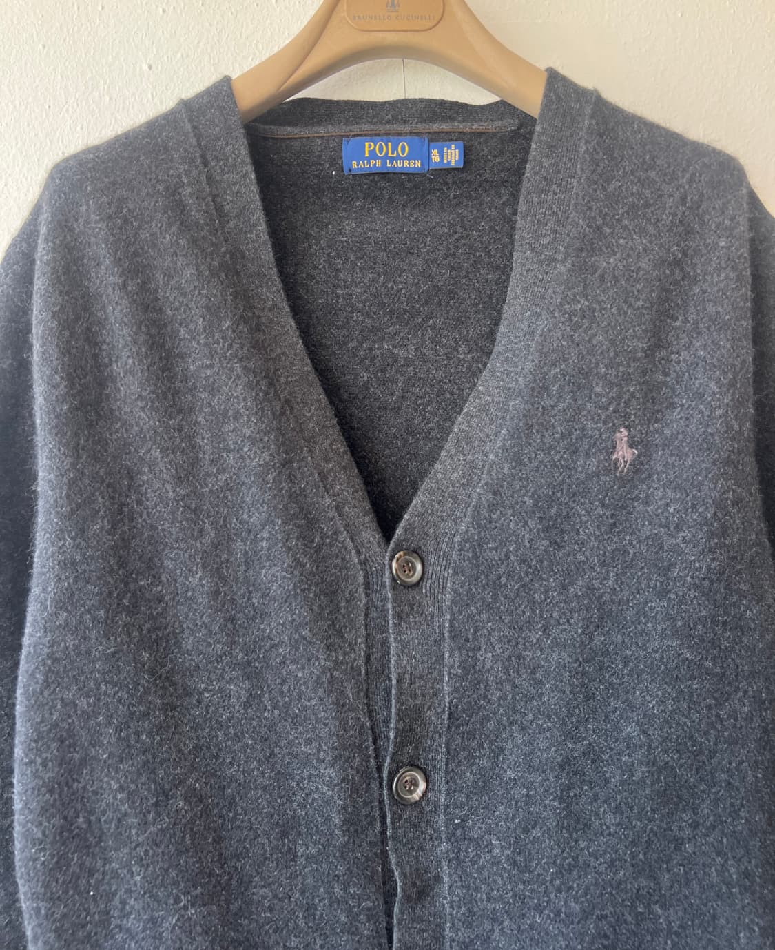 폴로랄프로렌  차콜그레이 브이넥 울가디건
 상품이미지2