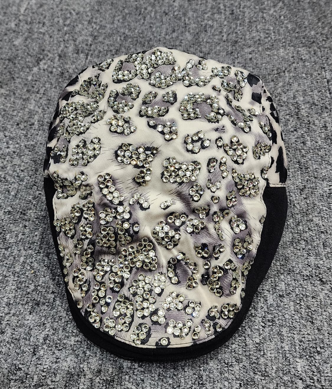 Y2K 레트로 레오파드 큐빅 헌팅캡 모자 상품이미지2