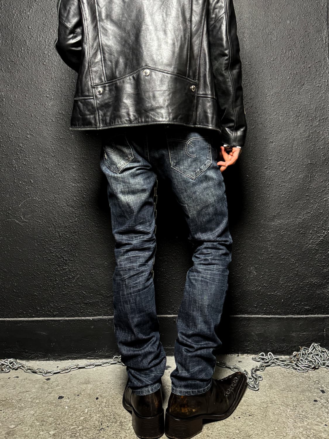 Stud Distressed Slim Denim 상품이미지6