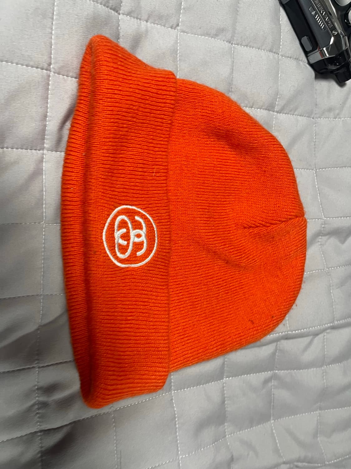 스투시 형광 오렌지 비니 상품이미지2