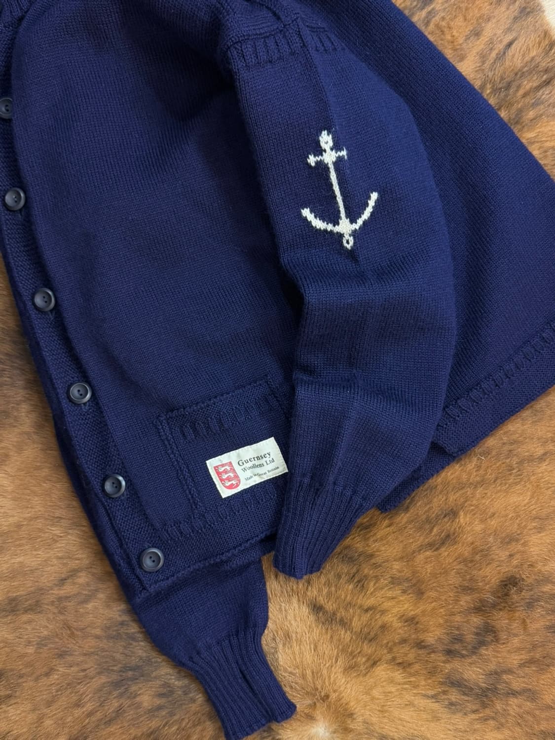 건지 울른스 피셔맨 홀가먼트 가디건  상품이미지1