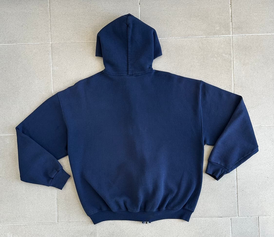 90s 빈티지 러셀 후드집업 네이비 XL 상품이미지2