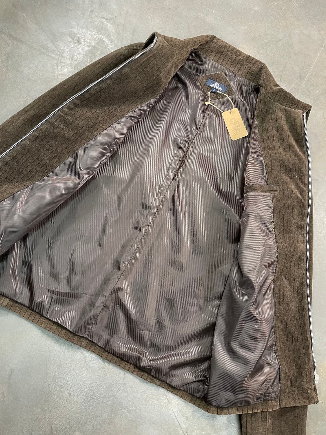 빈티지 스트라이프 블루종 자켓 상품이미지3