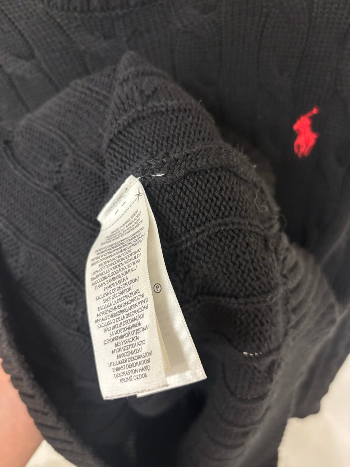 폴로 랄프로렌 블랙 니트 상품이미지4