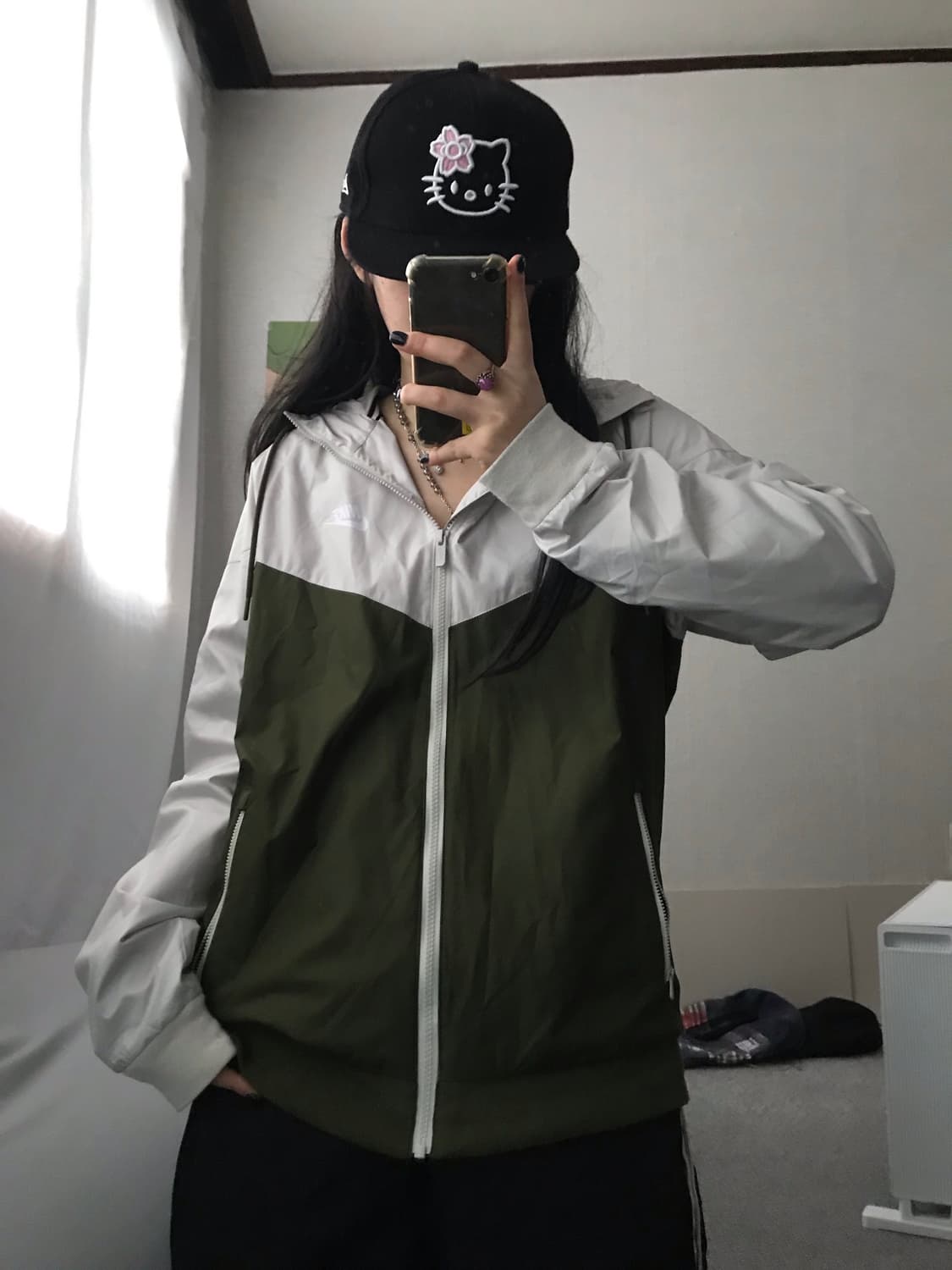 나이키 카키 후드 바람막이 상품이미지4