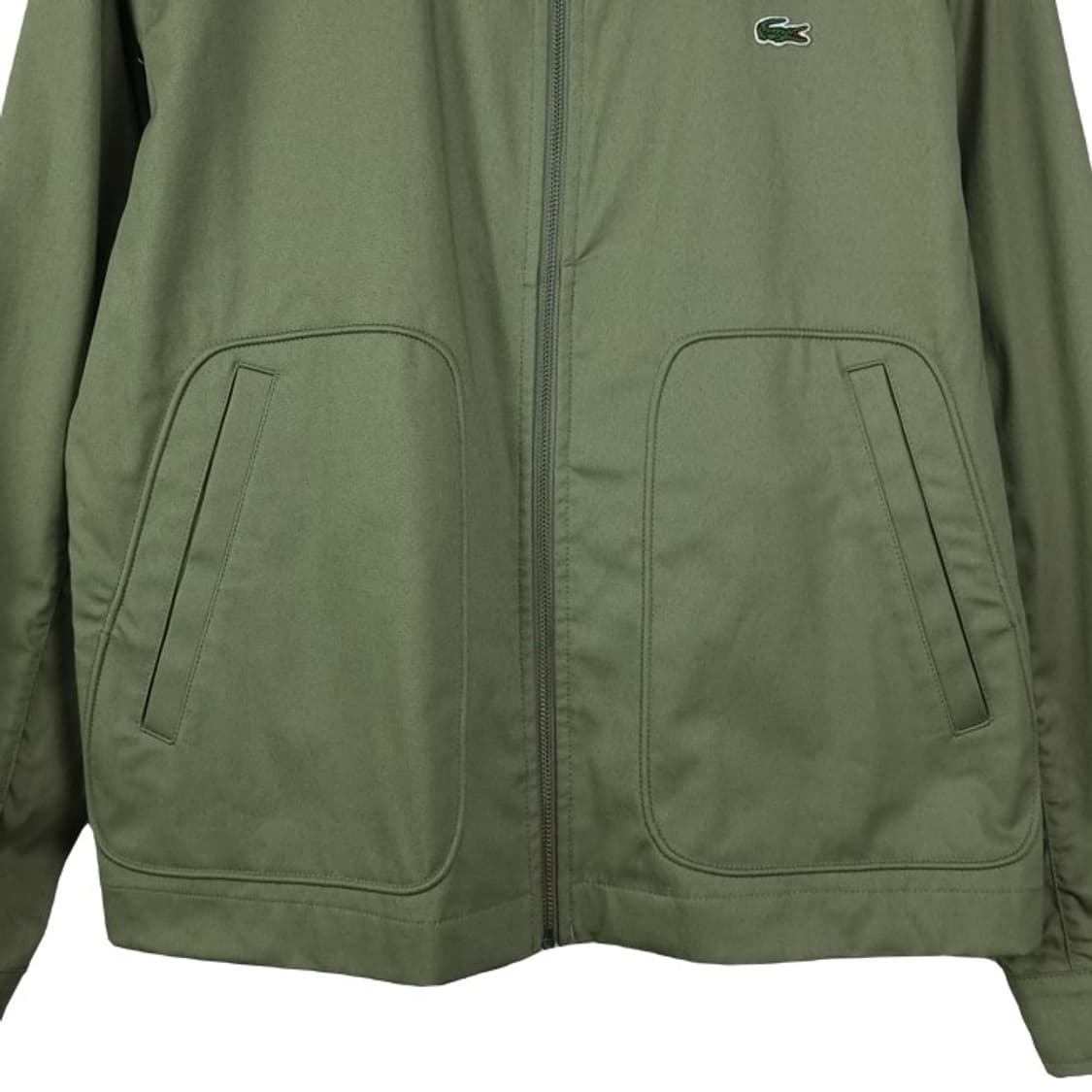[라코스테] 신형 로고 패치 블루종 자켓 카키 M19788 상품이미지5