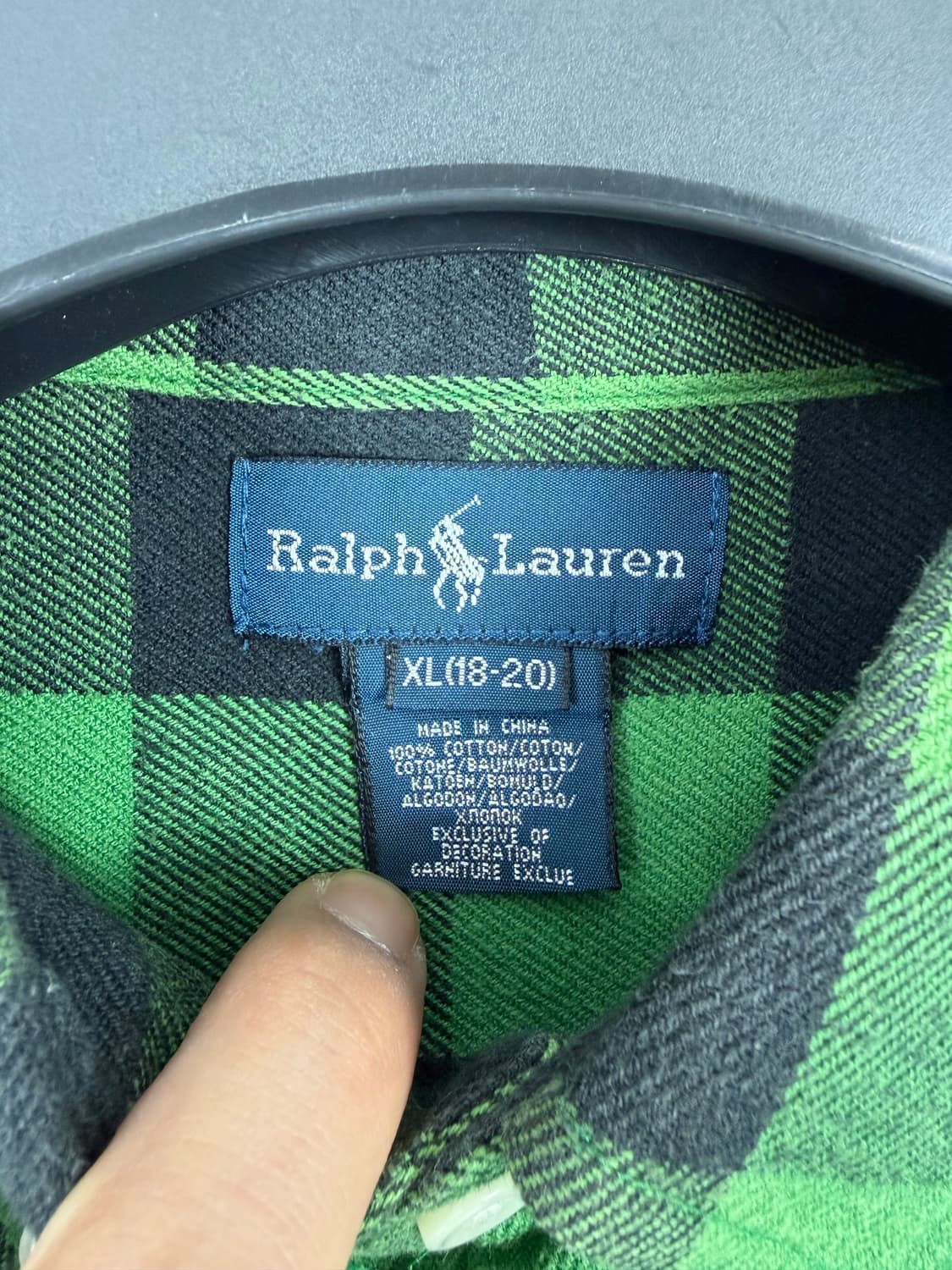 a101) 폴로랄프로렌 포니 체크셔츠 상품이미지4