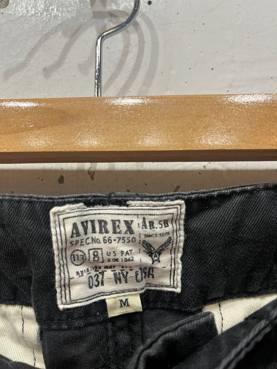 아비렉스 밀리터리 카고팬츠 블랙 31 상품이미지3