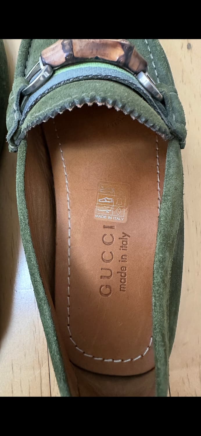 구찌 Gucci 스웨이드 뱀부 비트 로퍼 상품이미지8