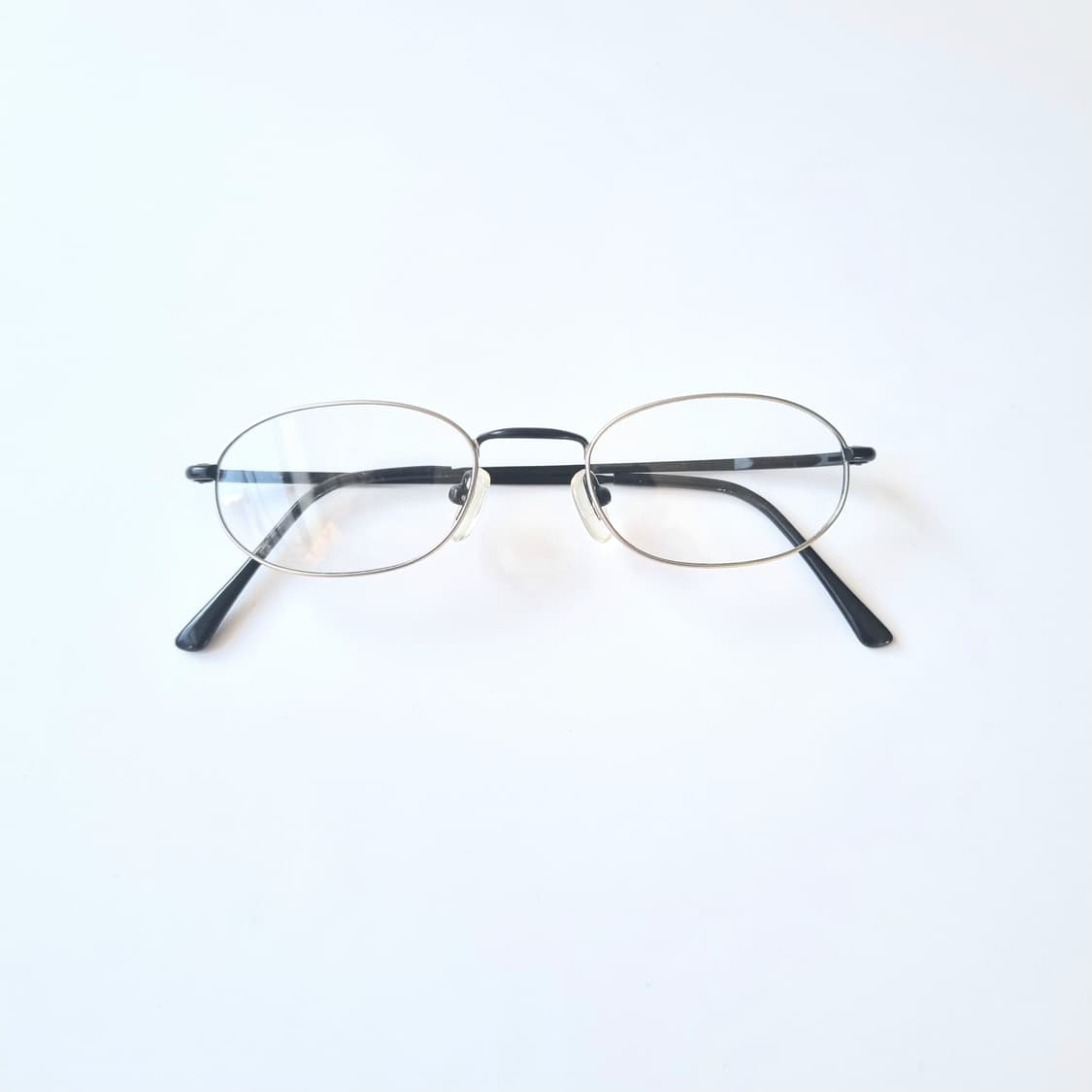 빈티지 레트로 오벌 블랙 &실버 안경테 430 상품이미지1