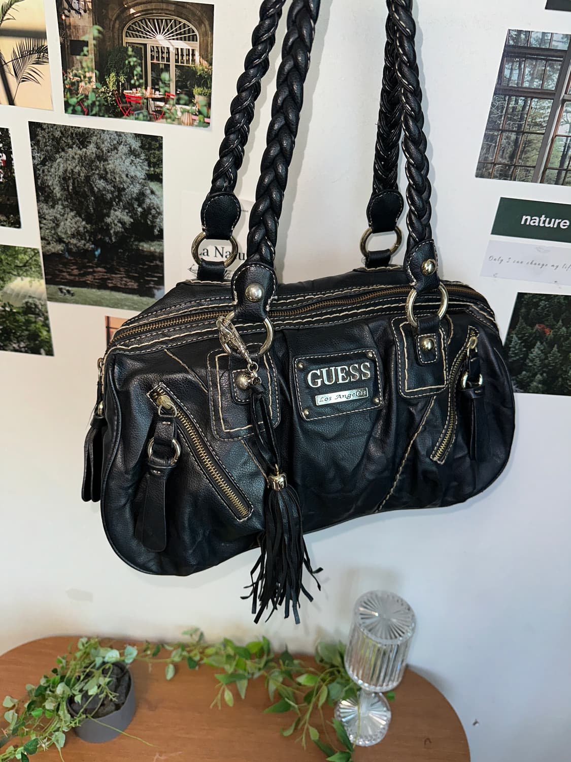 Guess black y2k shoulder bag  상품이미지5