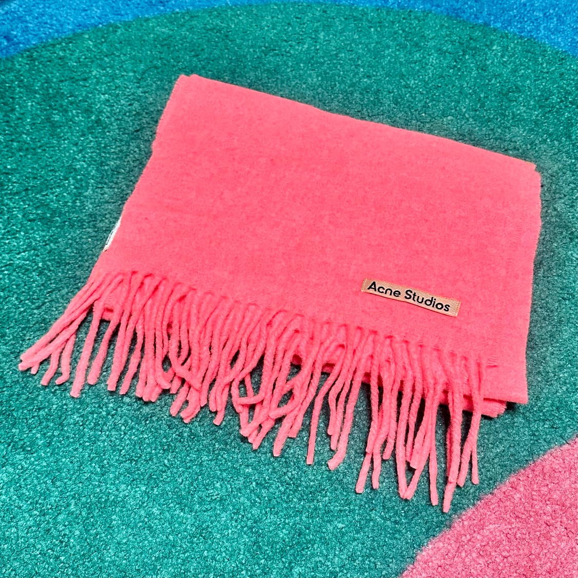 아크네 스튜디오 핑크 울 머플러 상품이미지2