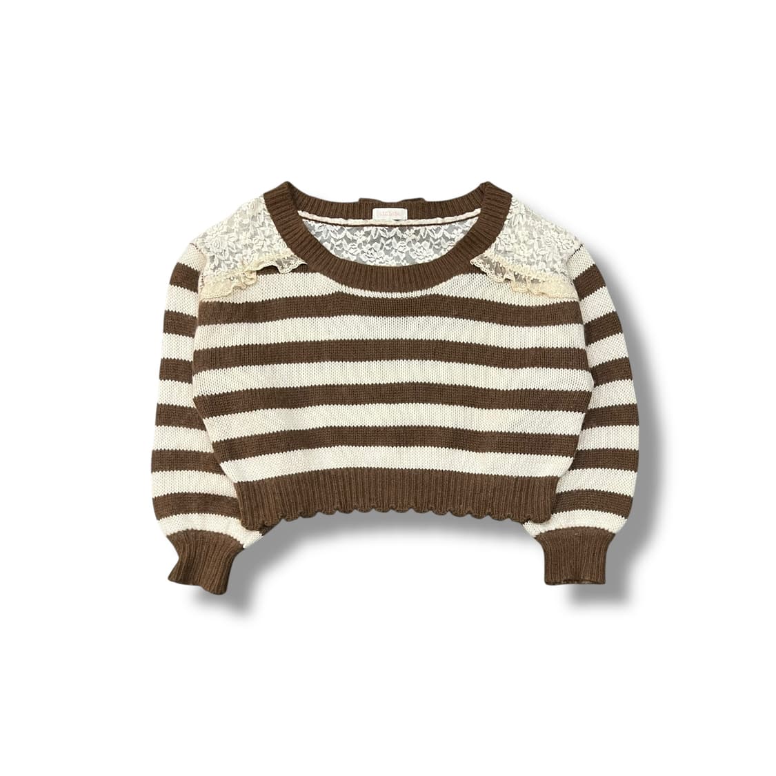  리즈리사 레이스 스트라이프 니트 y14214 상품이미지2