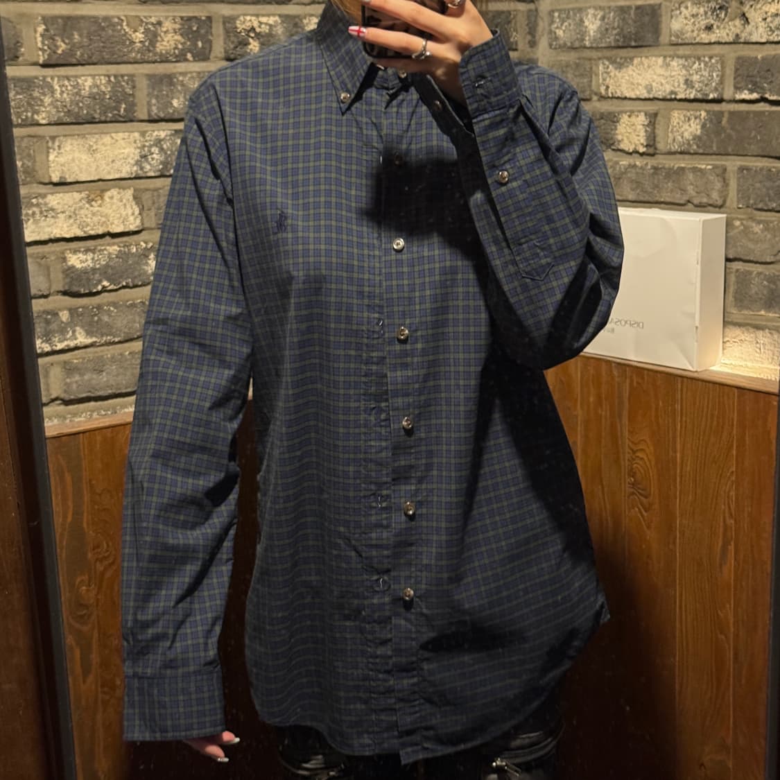 S) 폴로 랄프로렌 클래식핏 체크 셔츠 상품이미지8