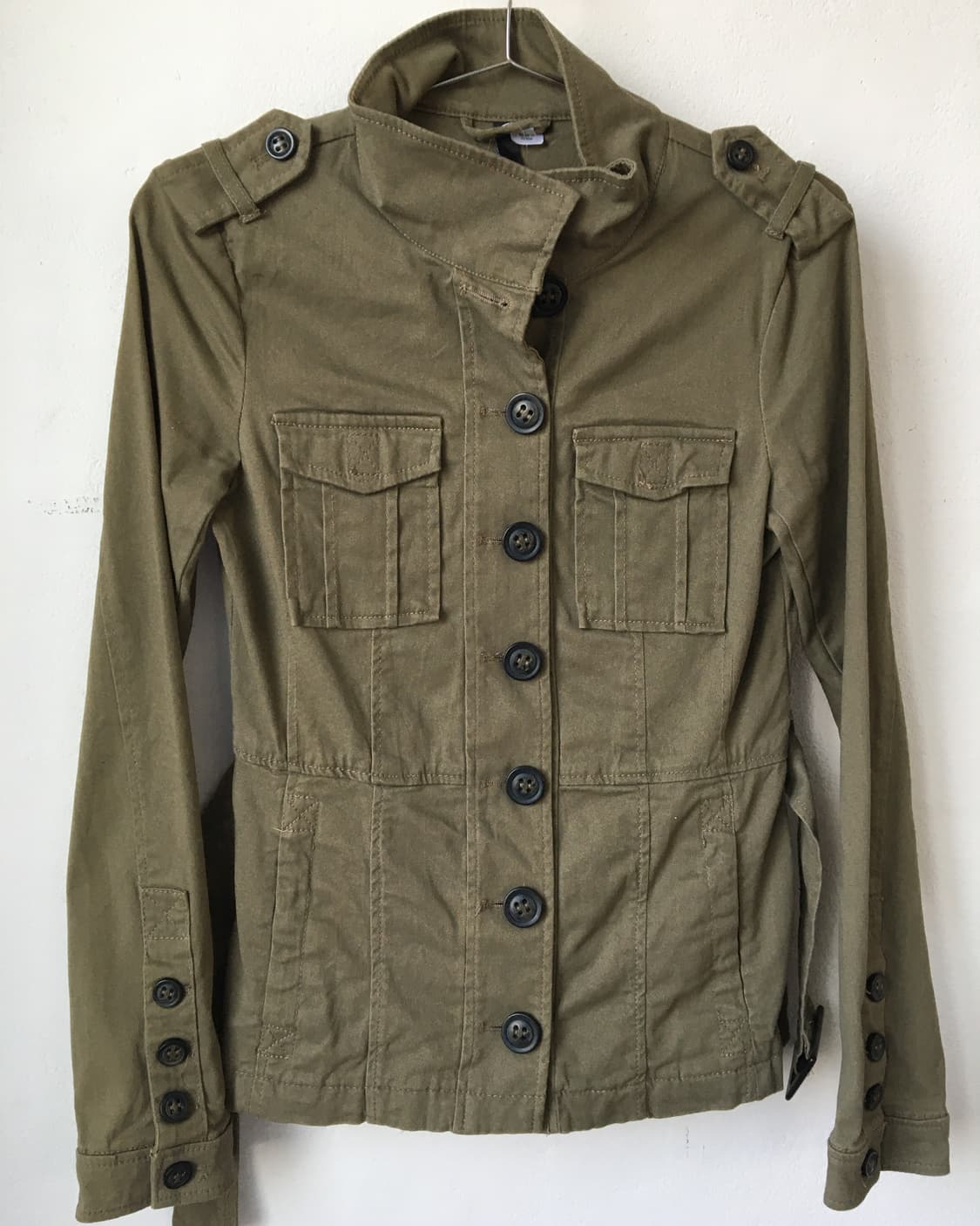 Button point high neck jacket 상품이미지5