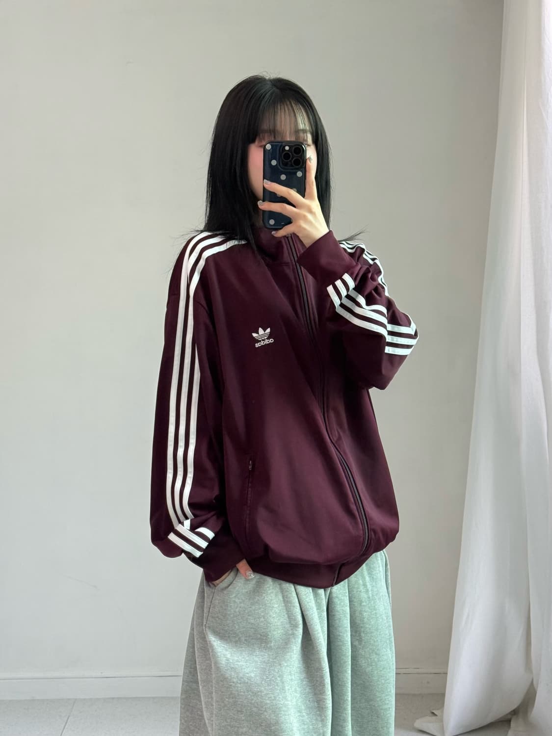 아디다스 버건디 져지 상품이미지4