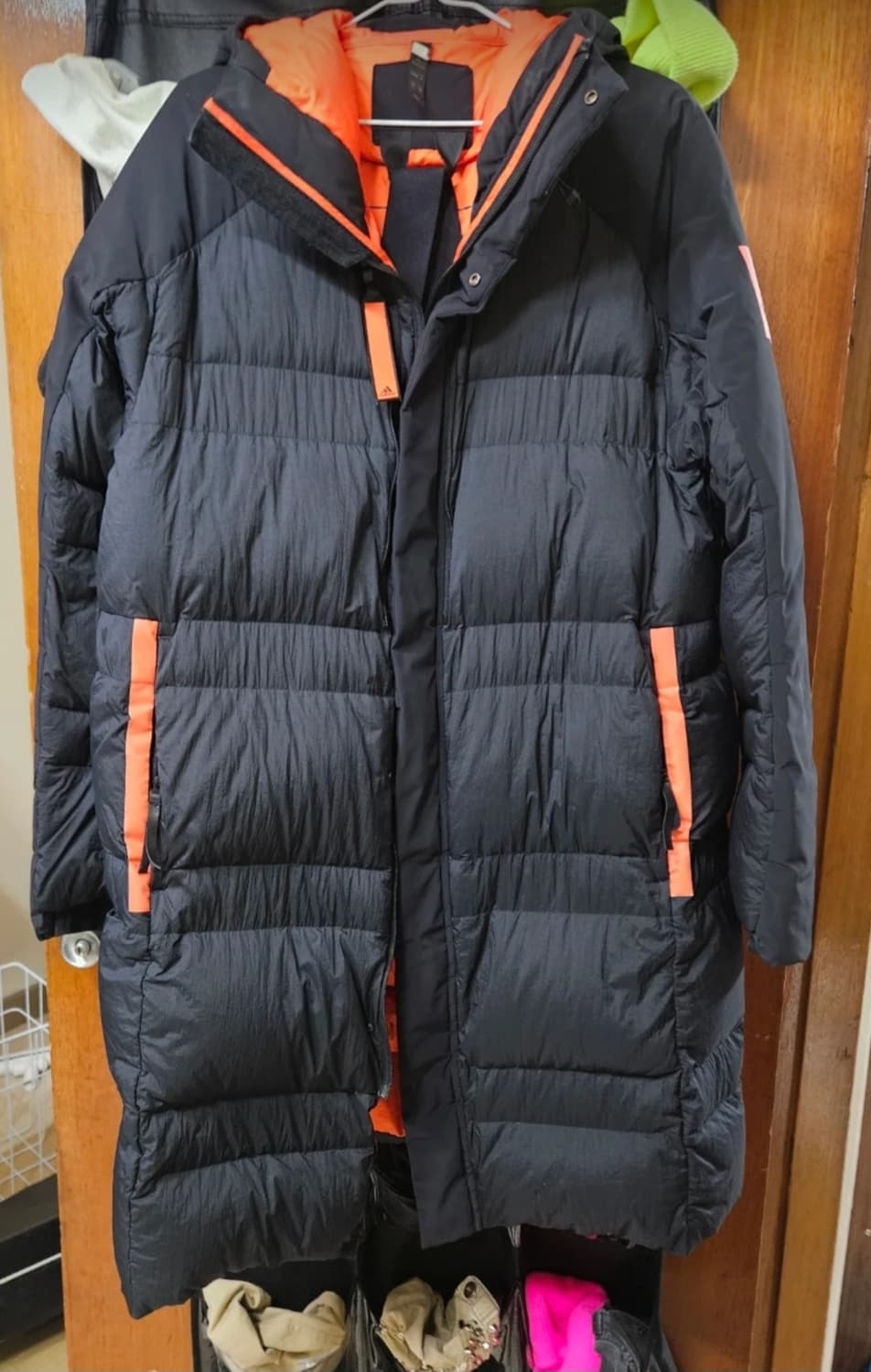 아디다스 마이쉘터 롱패딩 XL 블랙 90~100 상품이미지2