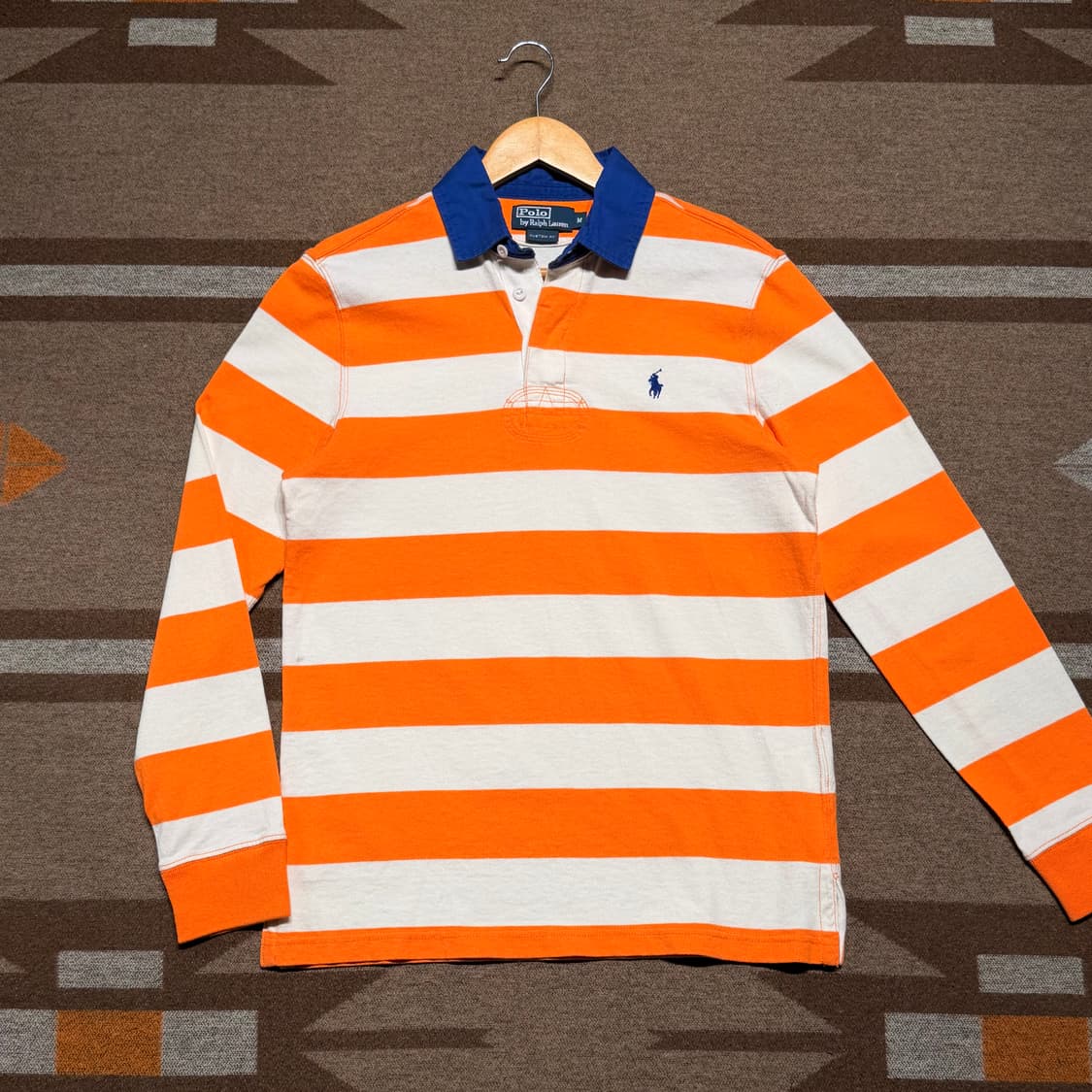 폴로랄프로렌 00s 스트라이프 럭비셔츠 럭비티 M 상품이미지1