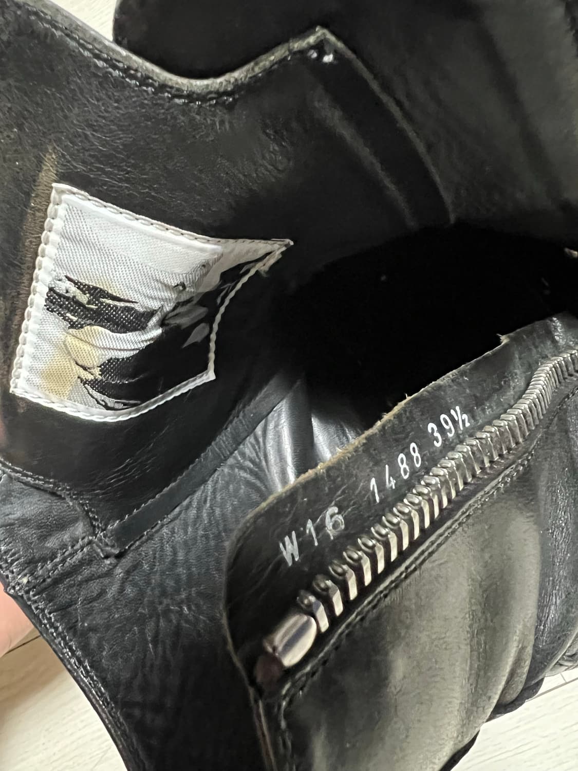 릭오웬스 16FW 라몬즈 하이 (39.5/255) 상품이미지7