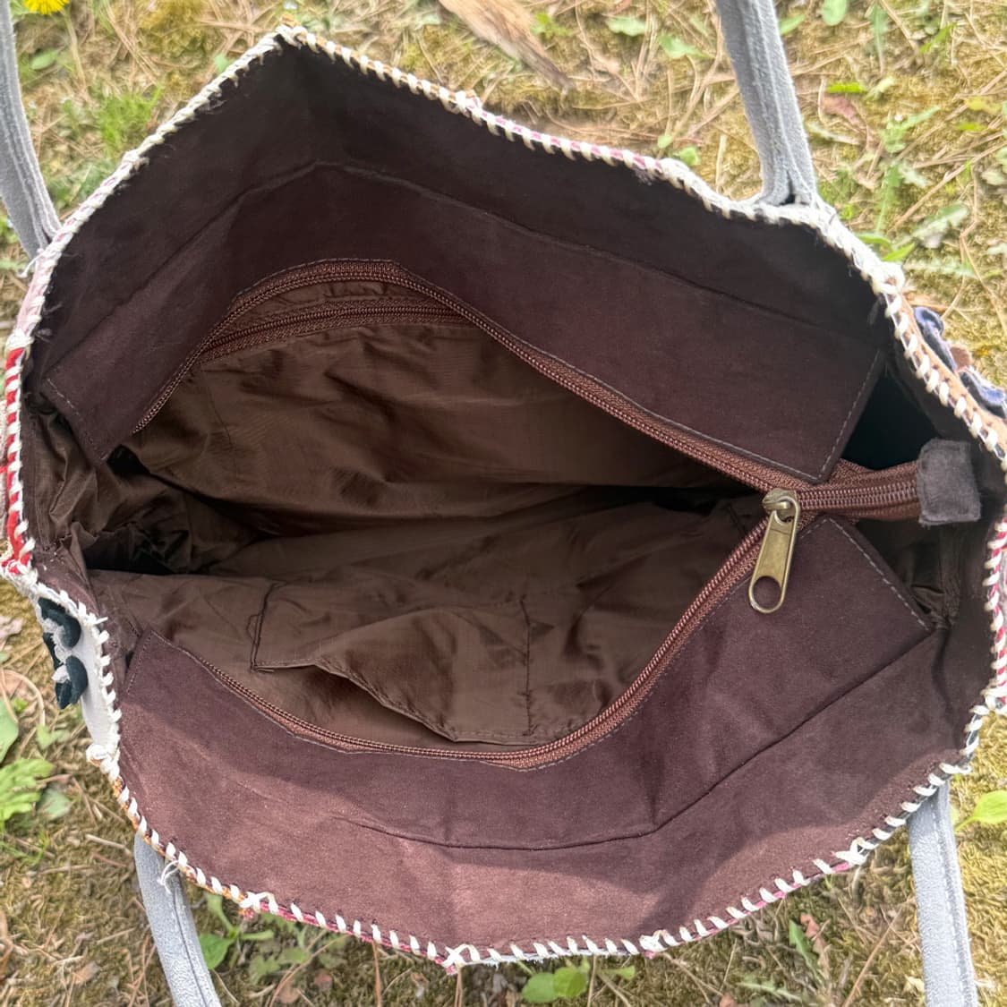 동글꽃 패치워크 스웨이드 가방 상품이미지8