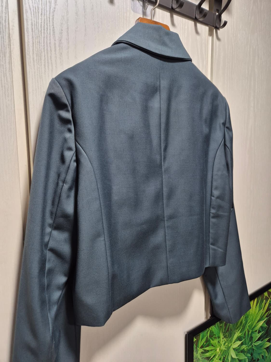 (타임세일)(새상품)스타일난다 크롭 자켓 청록카키 상품이미지7