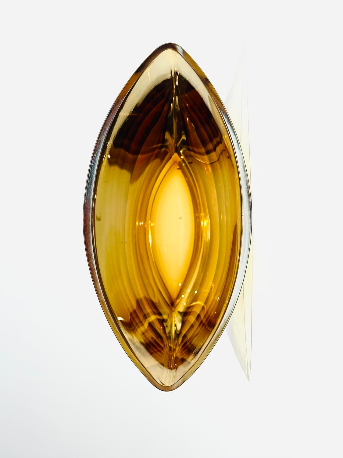 Polish vintage Krosno oval amber vase 상품이미지9