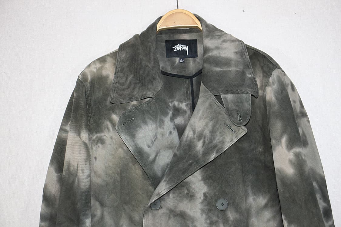Stussy 스투시 다이드 트렌치 코트(L) 상품이미지3