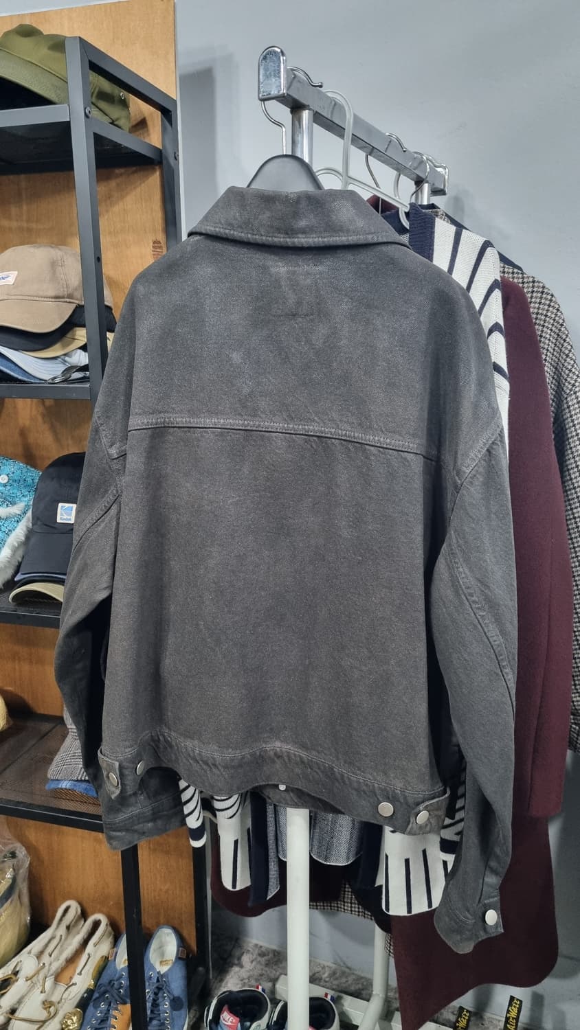 ZARA 자라맨 다크브라운 코팅워싱 자켓 100~105 상태매우좋음 상품이미지3