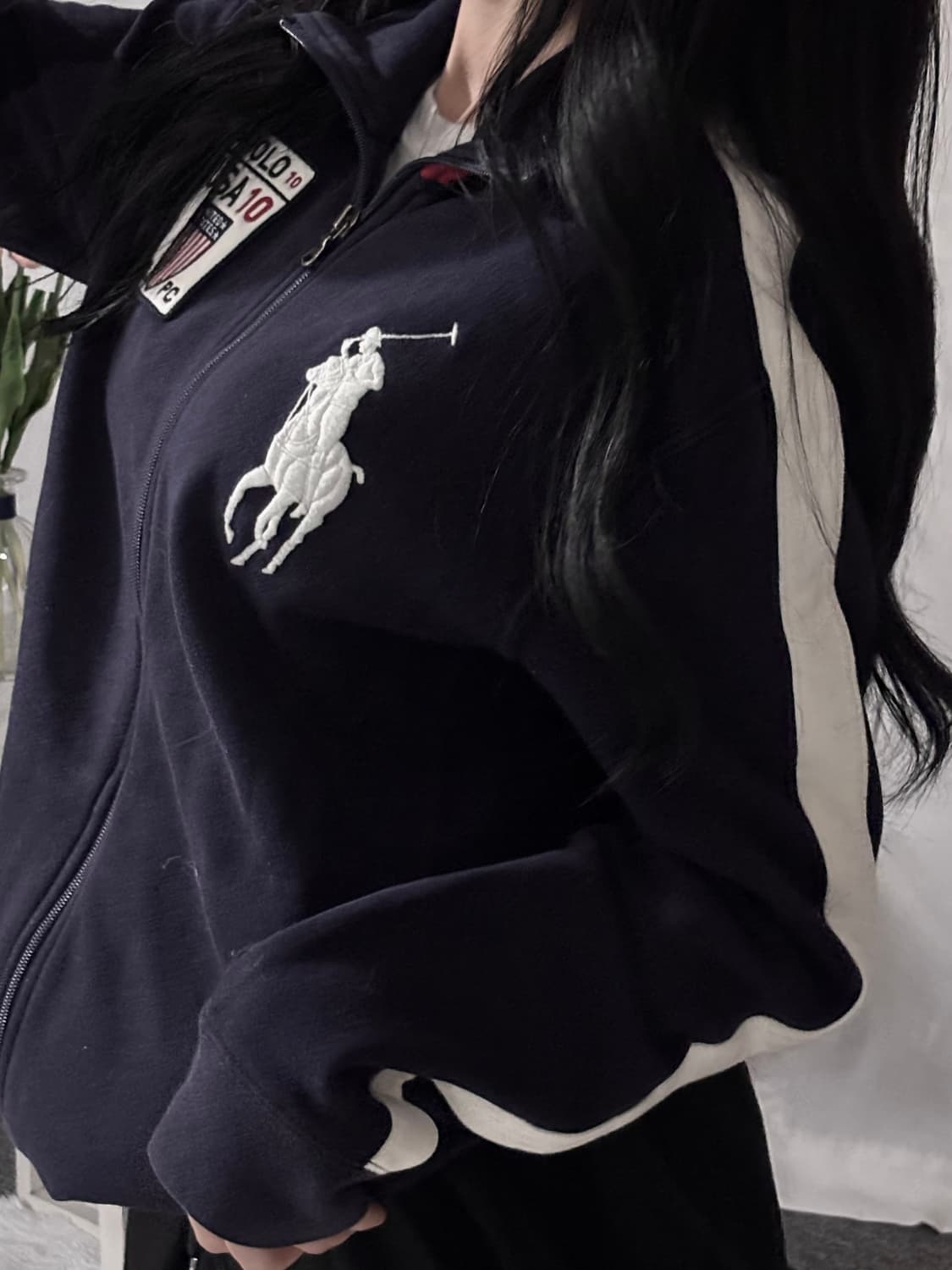 🐰폴로 빅포니 usa 코튼 대대장 집업 저렴🤍 상품이미지2