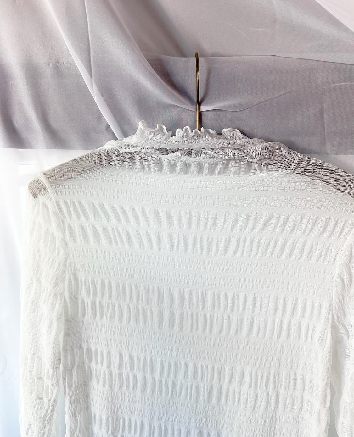 JPV ruffled sheer high-neck 상품이미지3