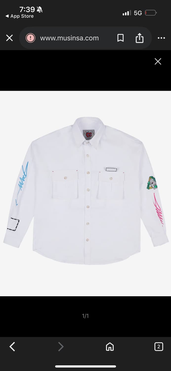 그라피스트 만지 FW white shirts 상품이미지1