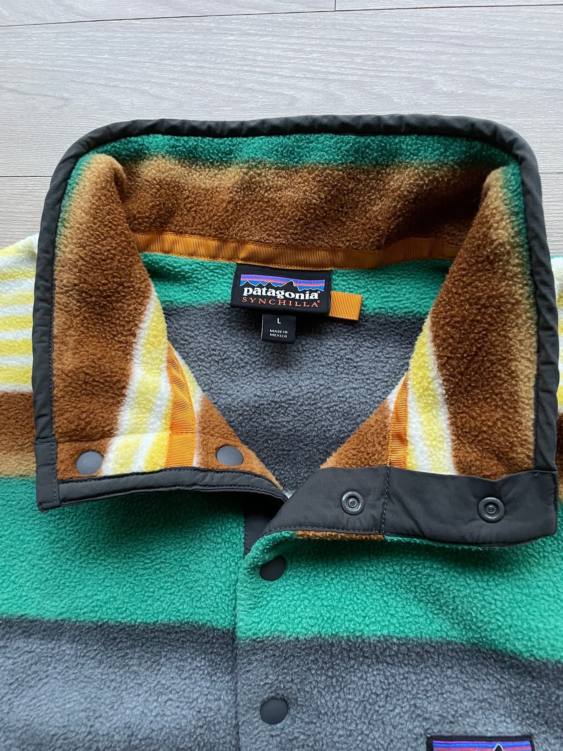 파타고니아 신칠라 스트라이프 패턴 플리스 자메이카 patagonia 상품이미지3