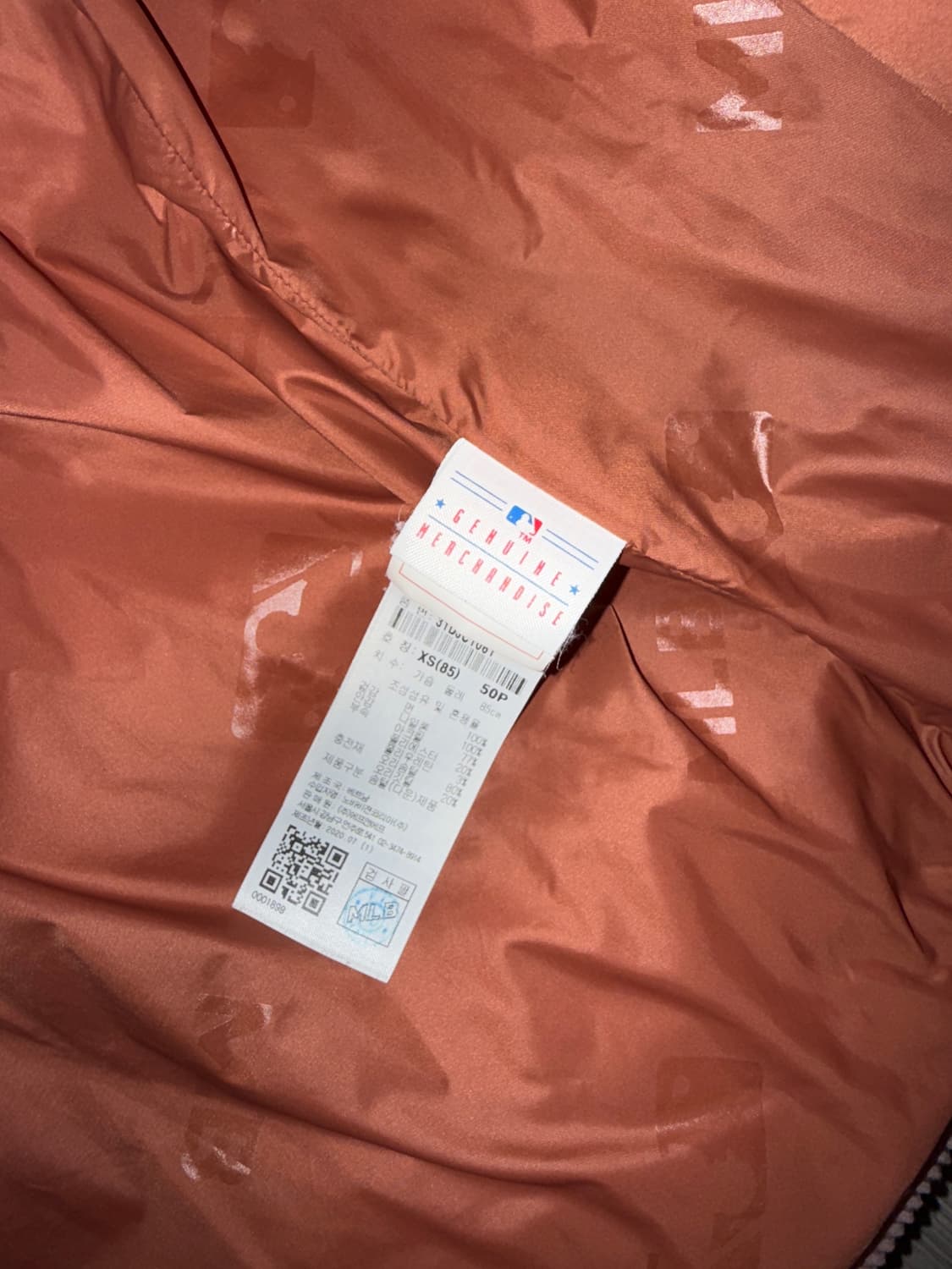 MLB코듀로이패딩 상품이미지2