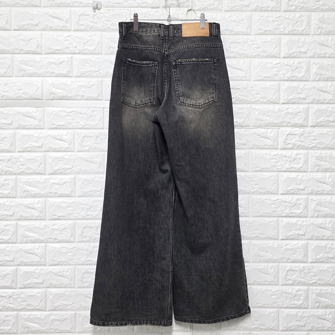인사일런스 블랙 와이드 데님 28인치 상품이미지4