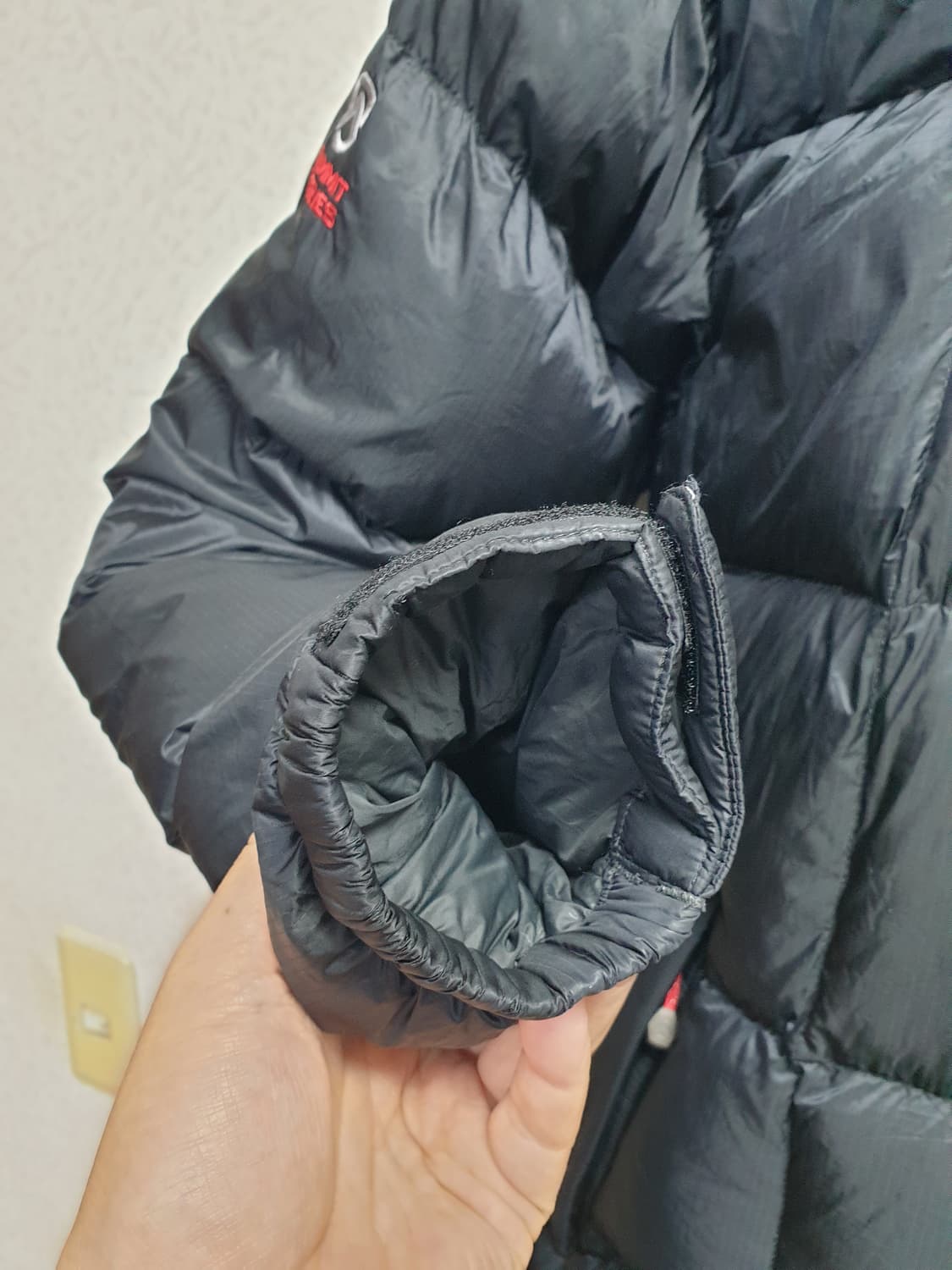 [m/95] 노스페이스 구스패딩800 블랙 상품이미지5