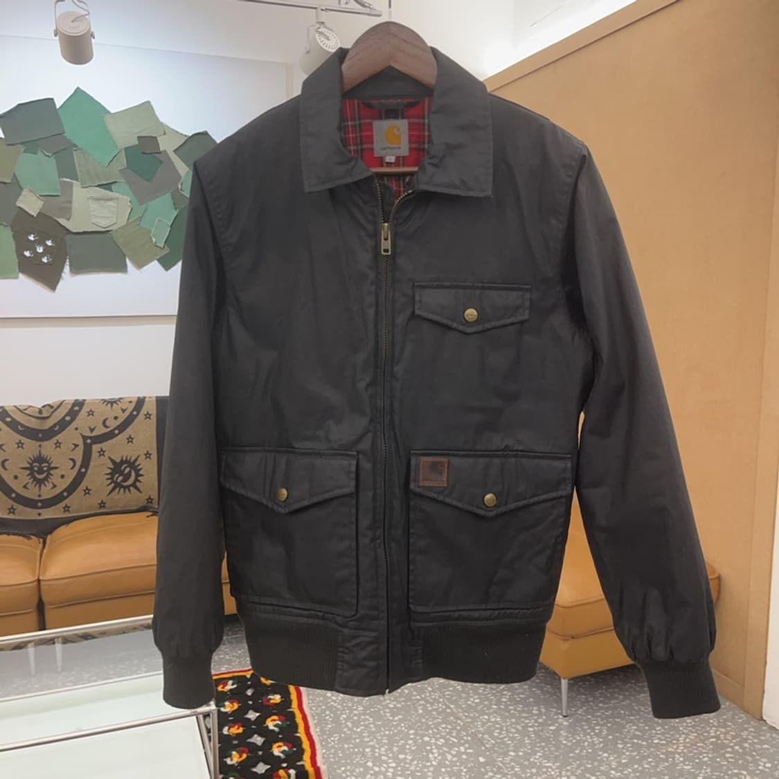 칼하트 빈티지 락시크 트러커 팔콘 왁싱 자켓 S C07494 상품이미지3