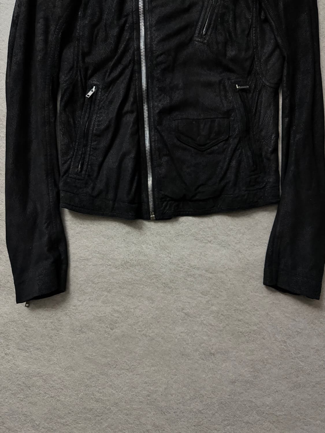 릭오웬스 바이커 스투지 램스킨 자켓 상품이미지5