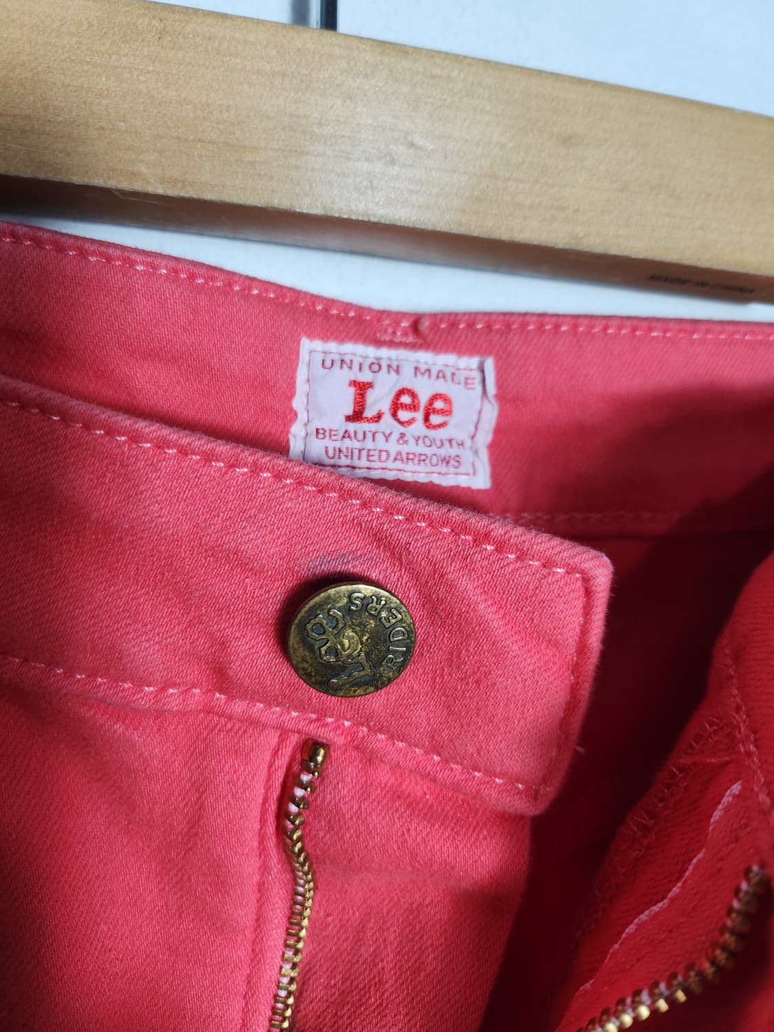 Lee 리 레드 데님 스커트 상품이미지3