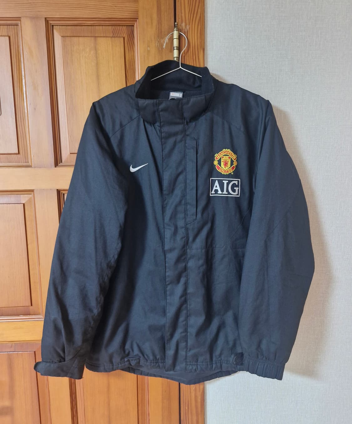 나이키 맨유 AIG 미드필드자켓 블랙 S (실측100~105) 상품이미지1