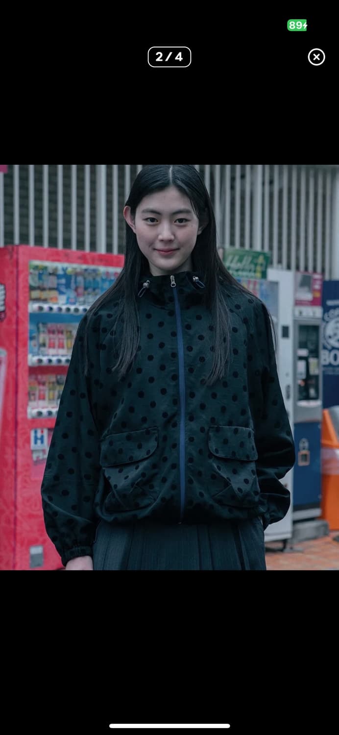 오헤시오 도트 프릴 바람막이 윈드브레이커 상품이미지1