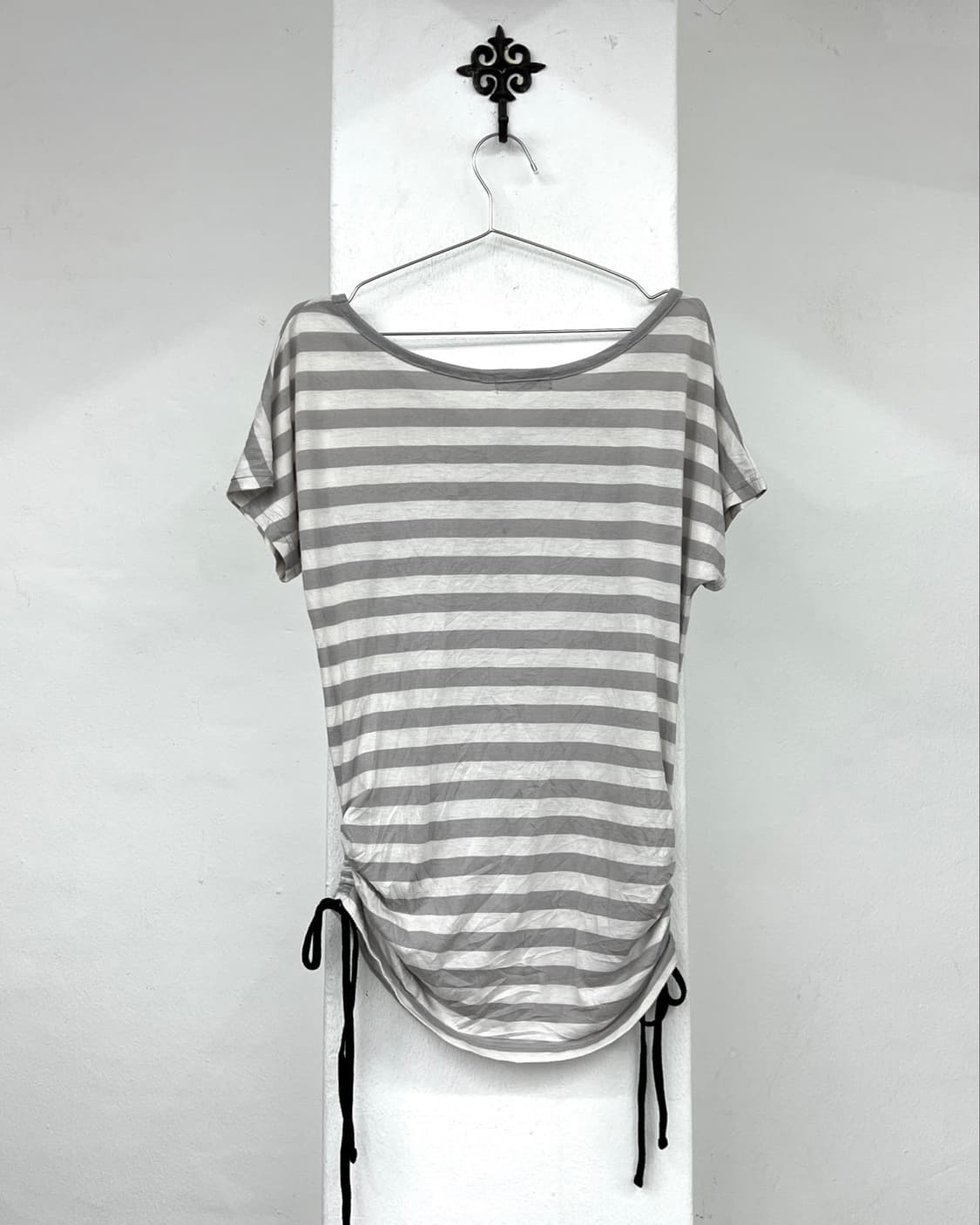 Stripe skull shirring detail short 상품이미지4
